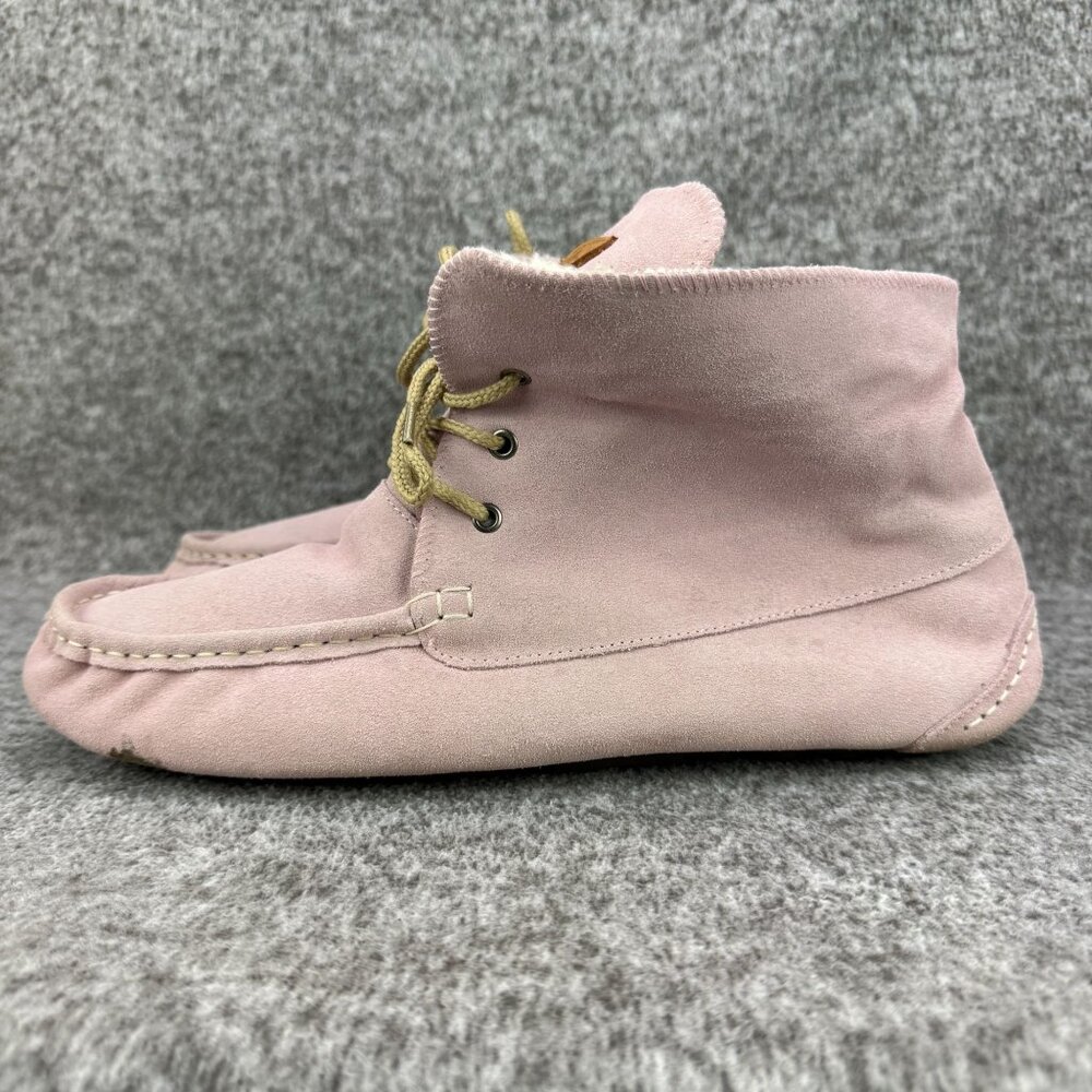 ✅Womens 11 Dije California Lace-Up Moccasin Faux Sherling Casual Comfort Slipper - Picture 11 of 13